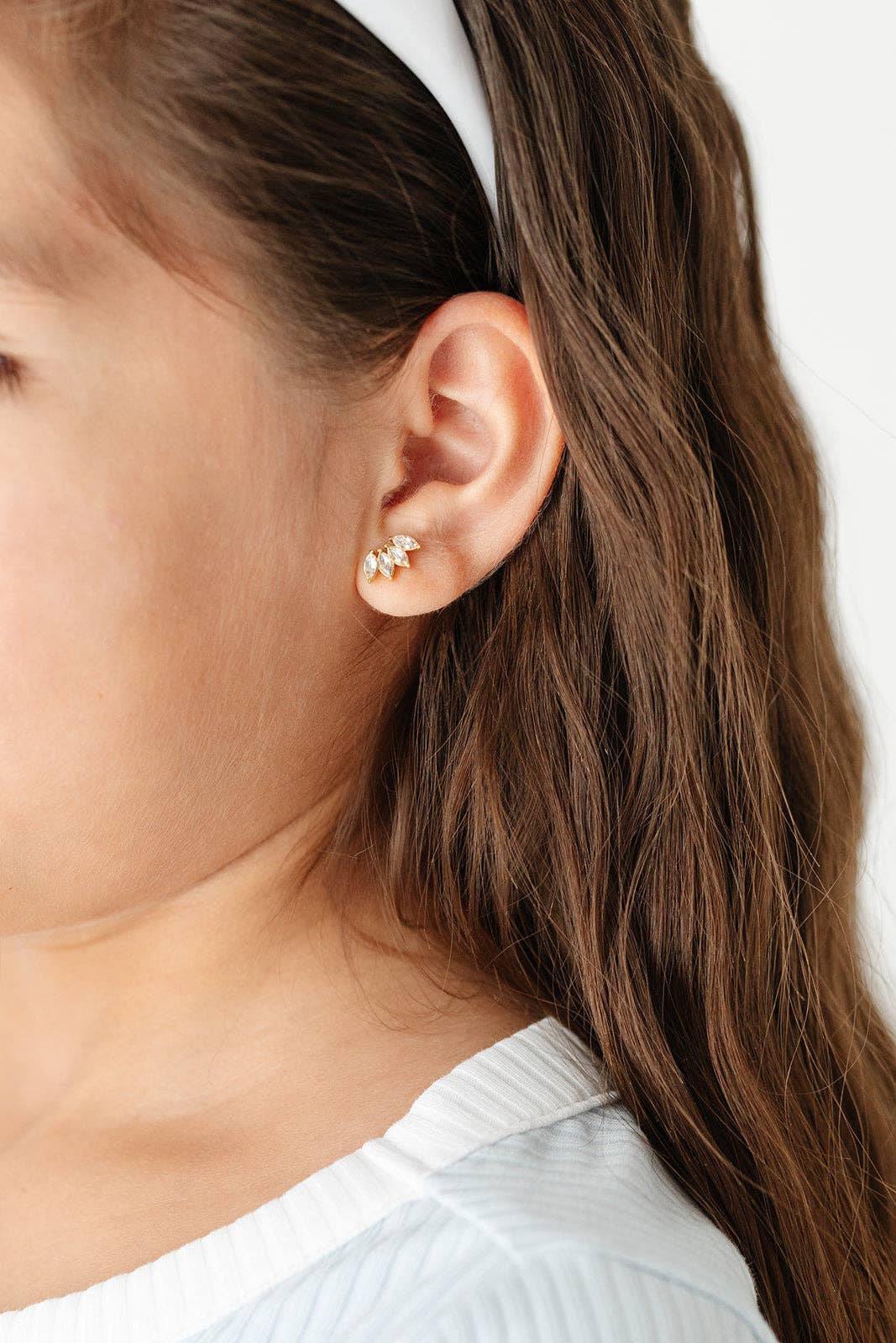 Diamond Crawler Stud Earrings