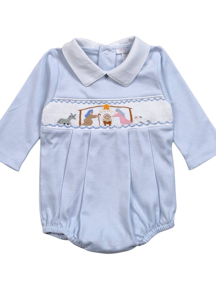 Nativity Hand Smocked Bubble