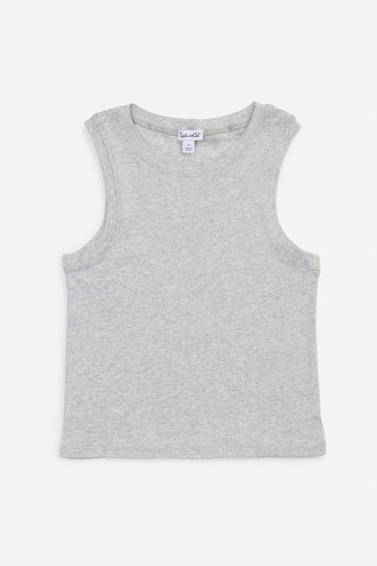 High Neck Tank - Heather Ash