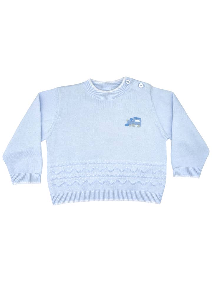 Embroidered Train Lightweight Sweater