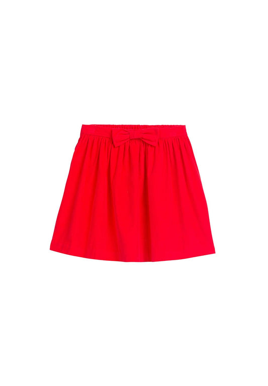 Davant Bow Skirt - Red Corduroy