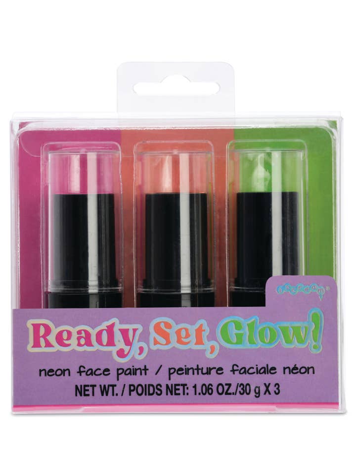 Ready, Set, Glow! Neon Face Paint Set