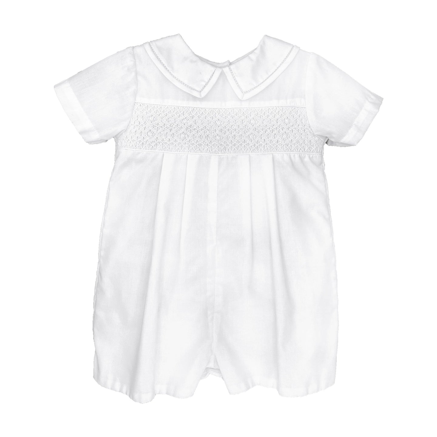 White Diamond Smocked Romper