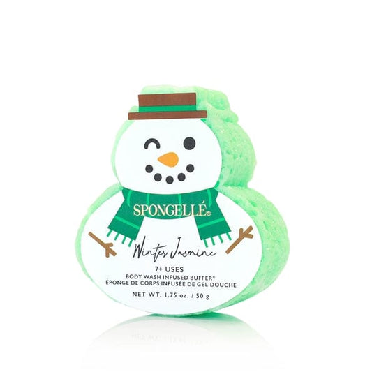 Snowman Body Wash Infused Buffer - Winter Jasmine