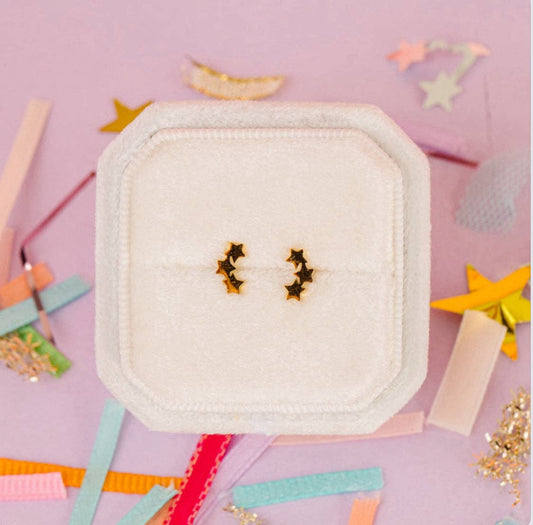 Triple Star Earrings