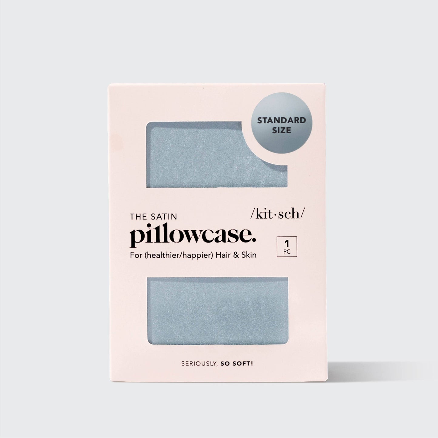 Satin Pillowcase, Haze Blue