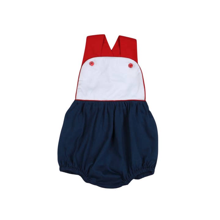 Red and Blue Patriotic Boy Sun Bubble