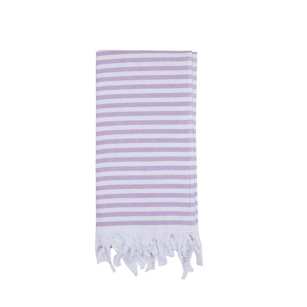 Turkish Beach Towels with Terry Backing, Multiple Colors
