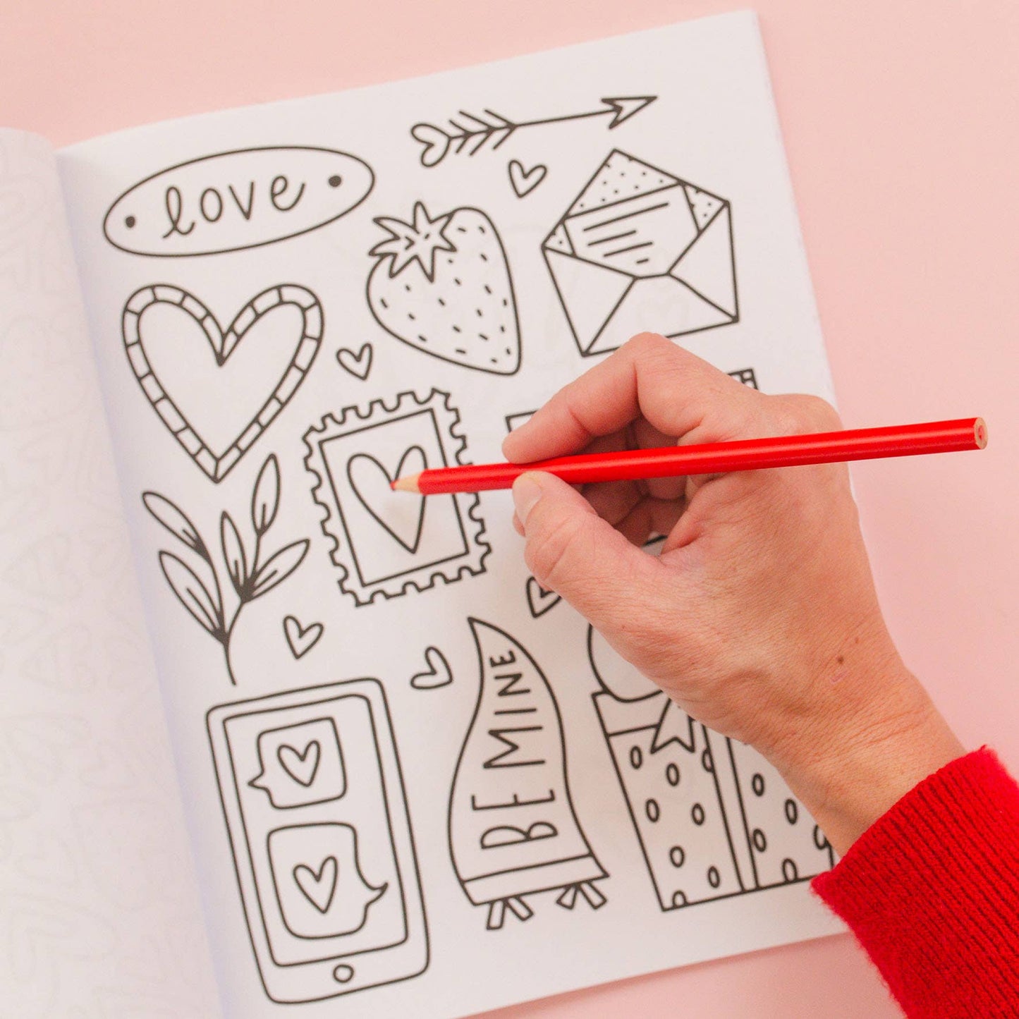 Be My Valentine Coloring Book