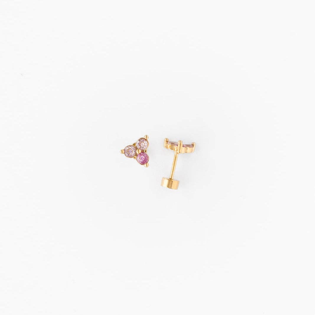 Ombré Gem Stud Earrings