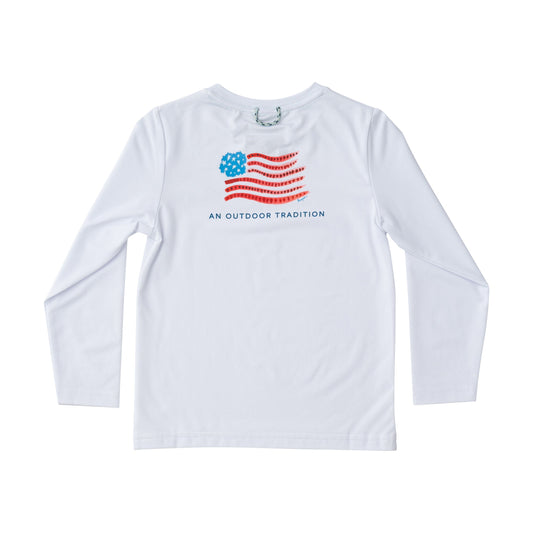 Pro Performance Long Sleeve Fishing Tee - Bright White