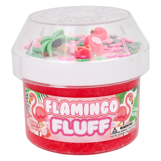 Flamingo Fluff Cloud Textured Slime