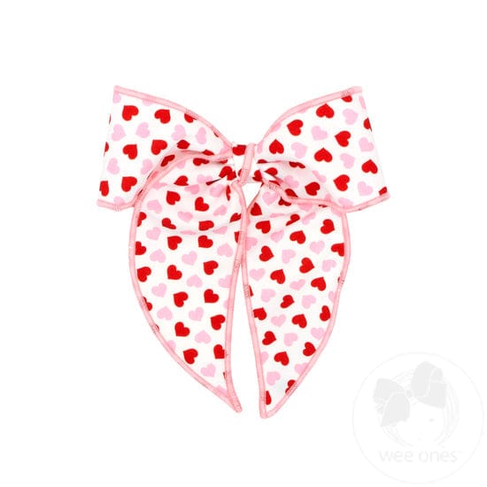 Heart Bowtie with Tails - Red