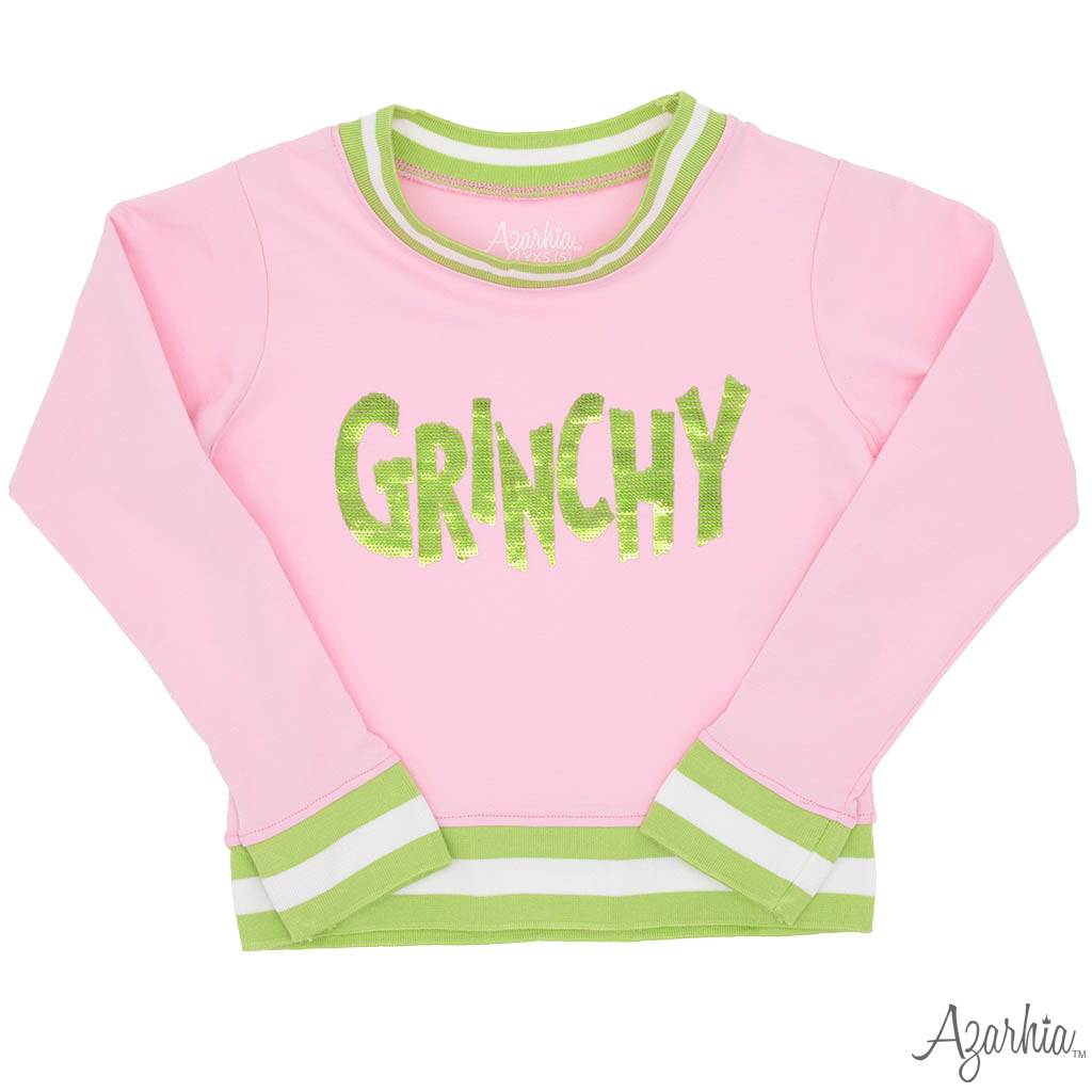 Grinchy Sweatshirt, Pink