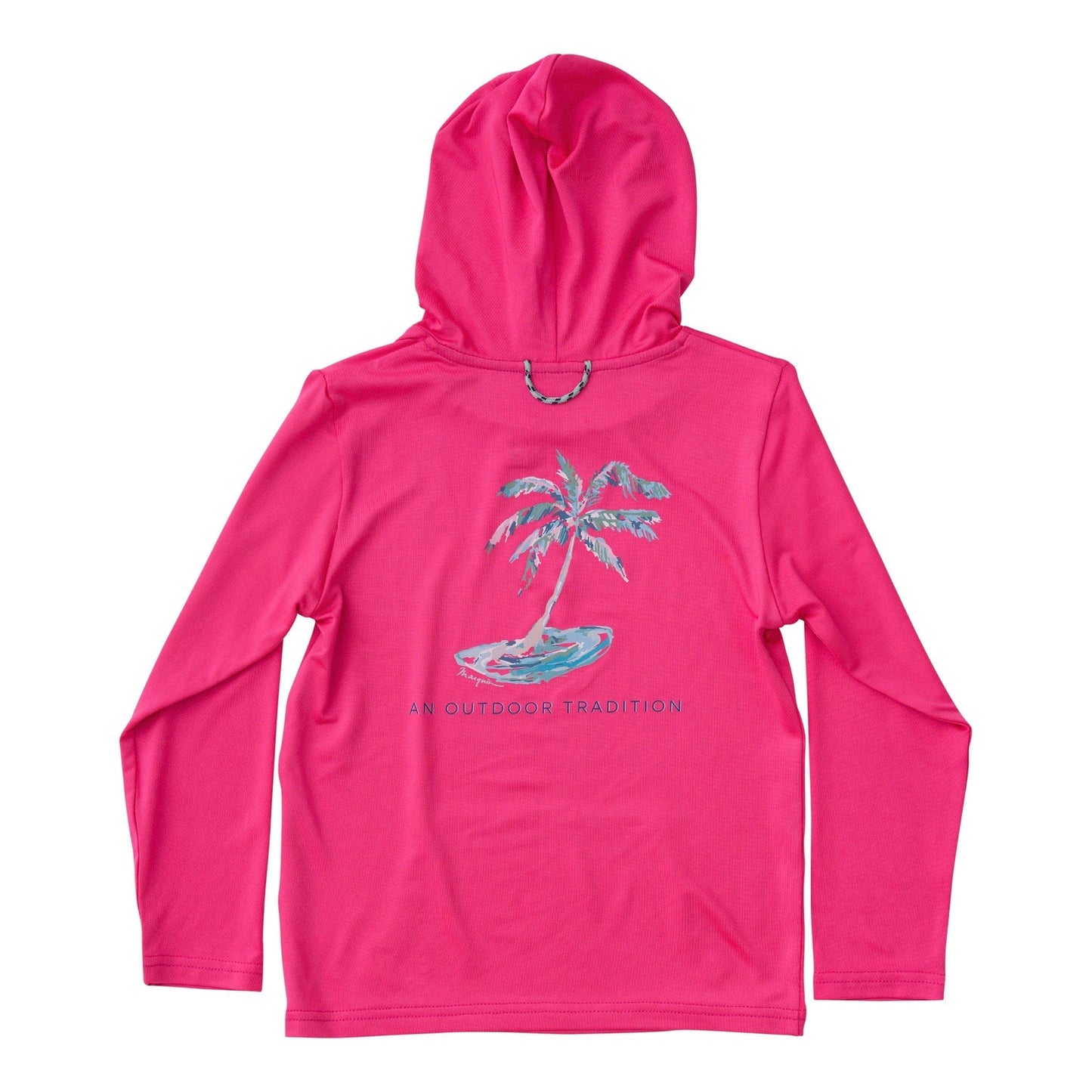 Pro Performance Hoodie Fishing Tee, Cheeky Pink