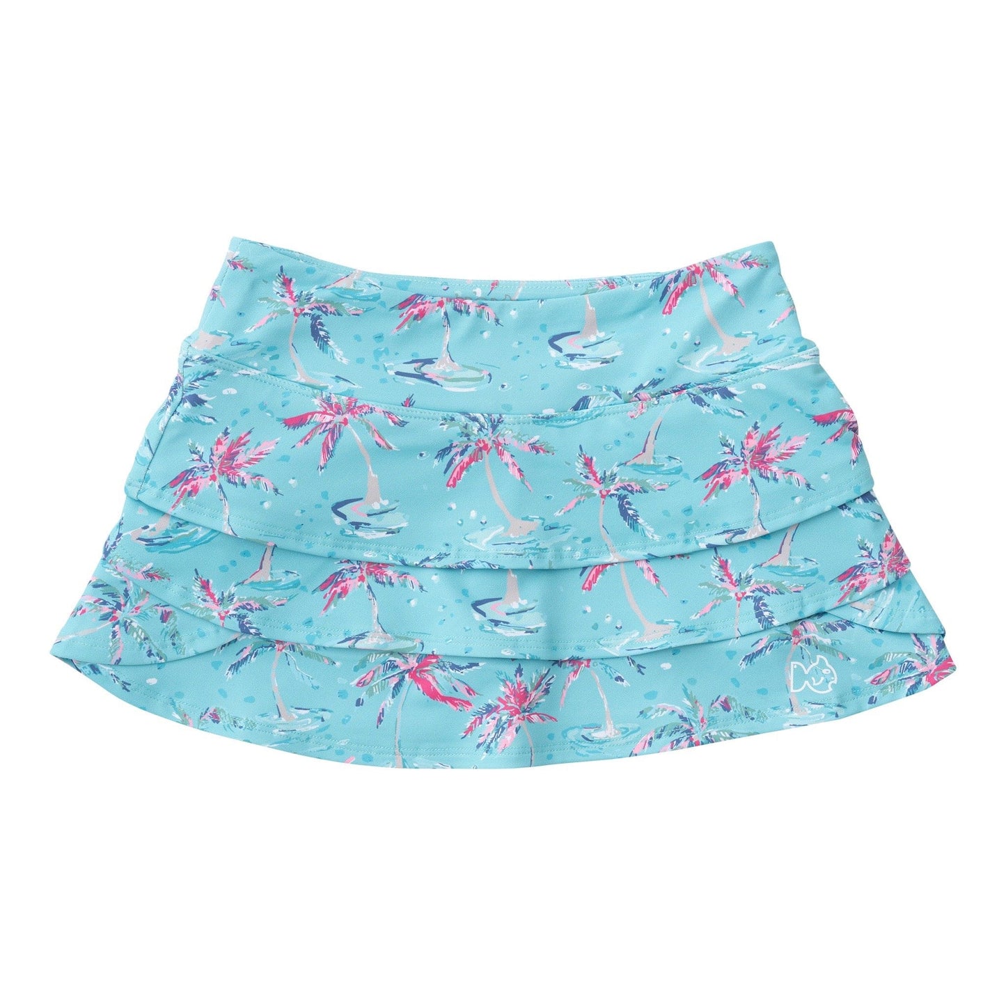 Starboard Swing Skort, Pool Blue Palm Print