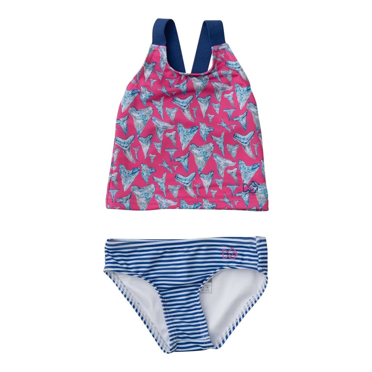 Tournament Time Tankini, Cheeky Pink Sharks Tooth Print