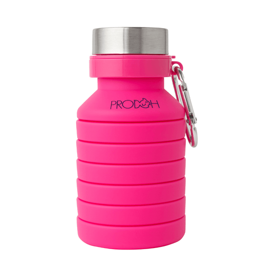 Collapsible Silicone Water Bottle, Sangria