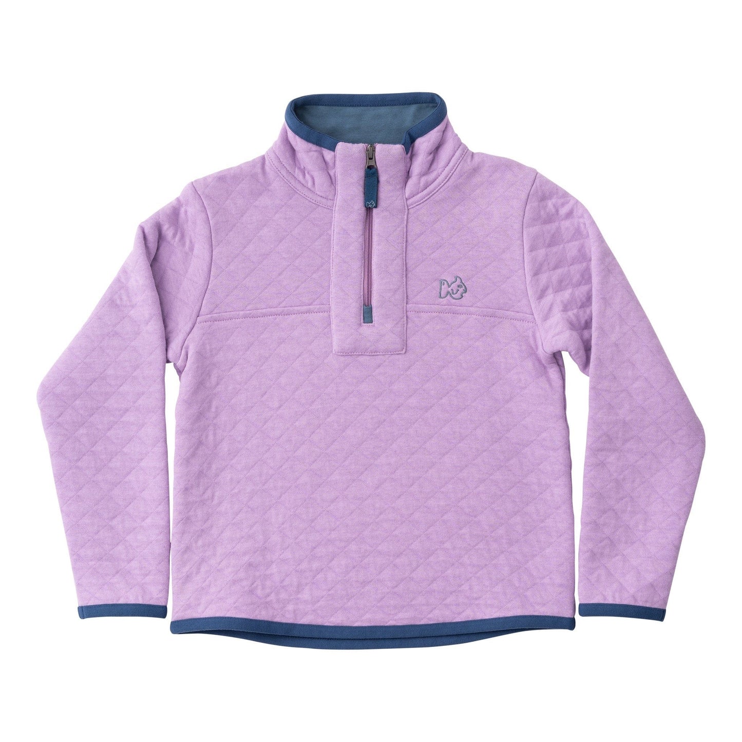 Girls Quilted Pullover, Sheer Lilac