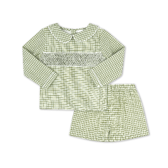 Liam Short Set - Grove Park Green Windowpane