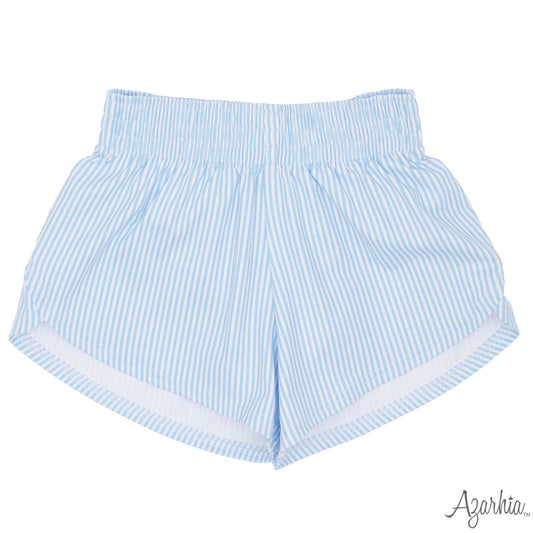 Light Blue Striped Steph Short
