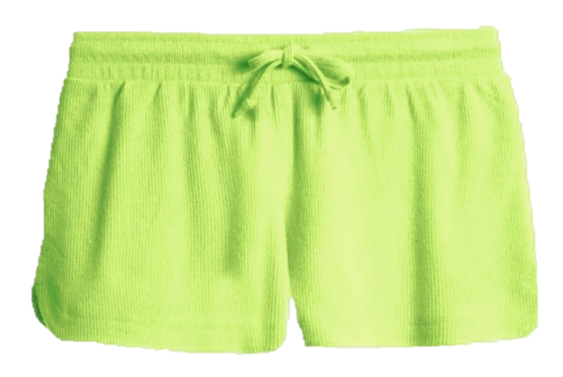 Super Soft Waffle Weave Shorts - Lime Green