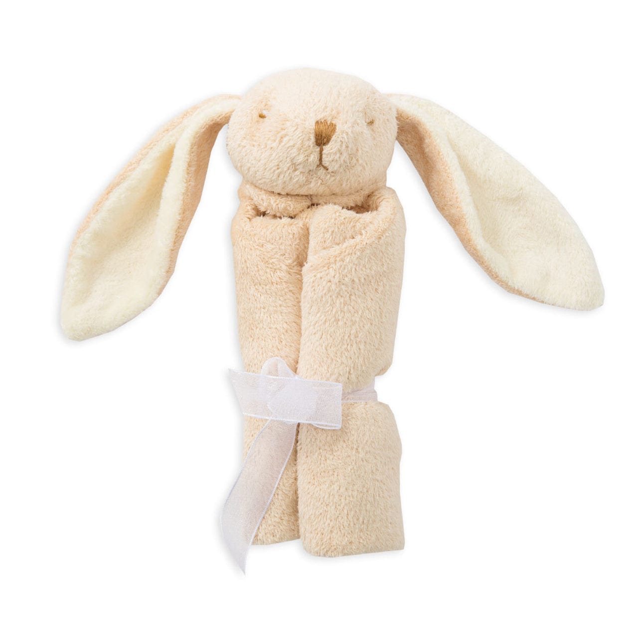 Beige Bunny Blankie Lovie