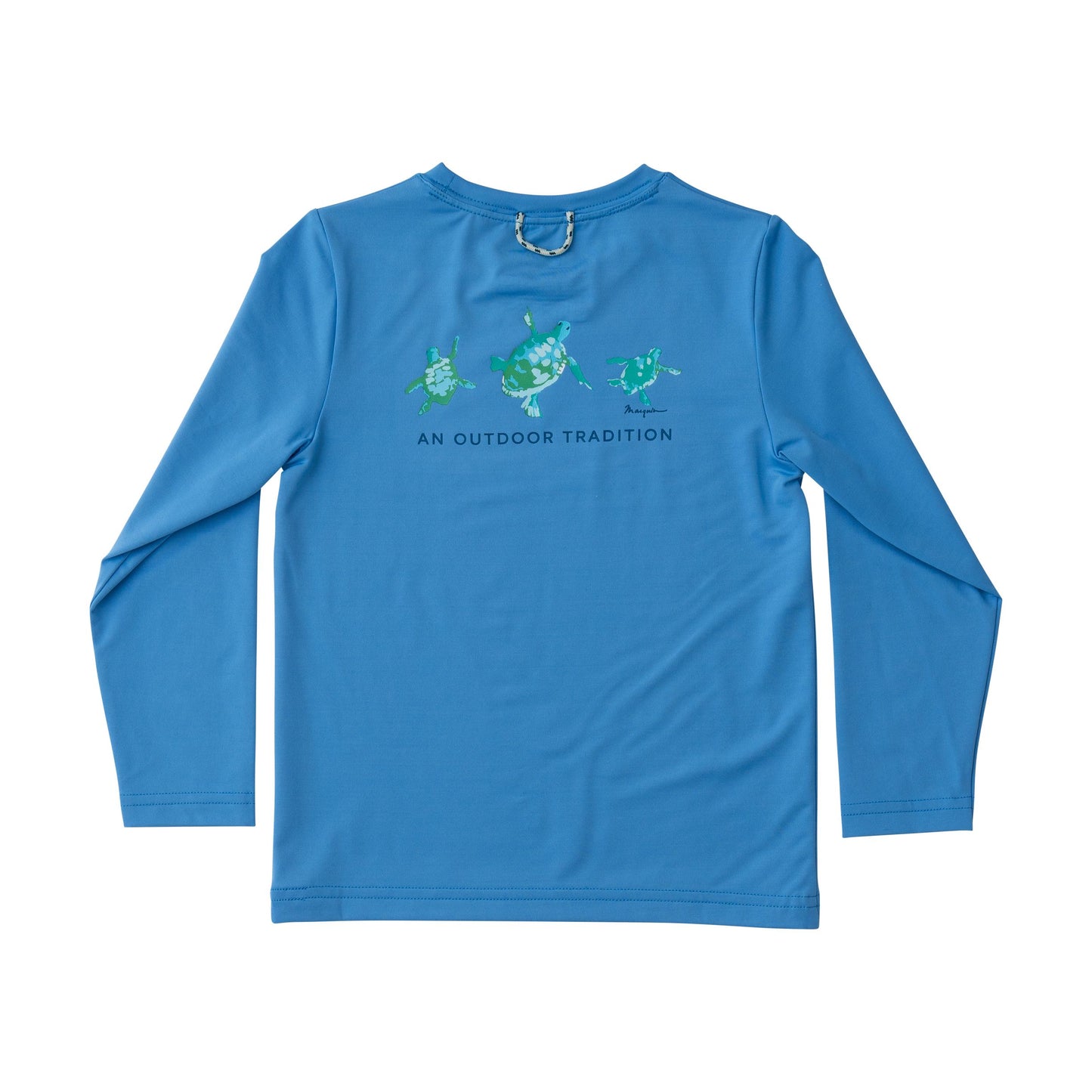 Pro Performance Long Sleeve Fishing Tee Shirt - Marina Blue