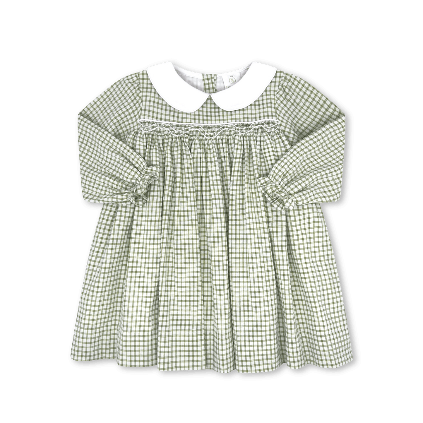 Michelle Dress - Grove Park Green Windowpane