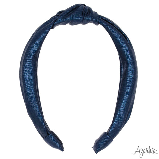 Top Knot Headband in Navy Shimmer
