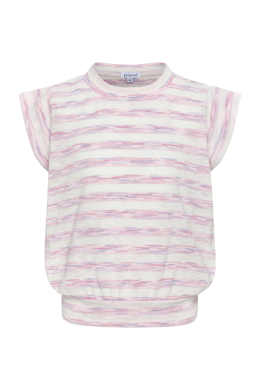 Olivia Top (Cap Sleeves), Pink/Purple