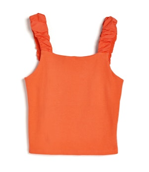 Knit Tank Top, Orange