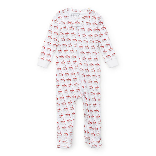 Parker Zipper Pajama - Hot Cocoa Santa