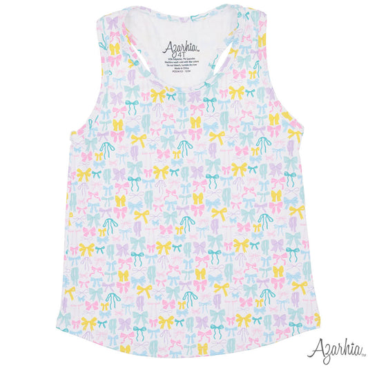 Pastel Bows Racerback Tank