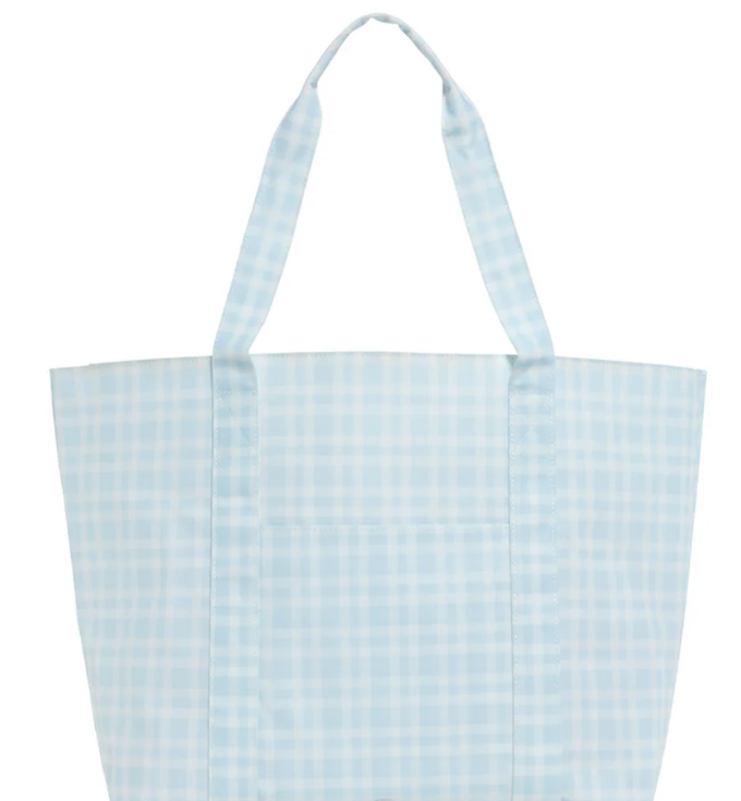Pimlico Plaid Jumbo Tote, Blue
