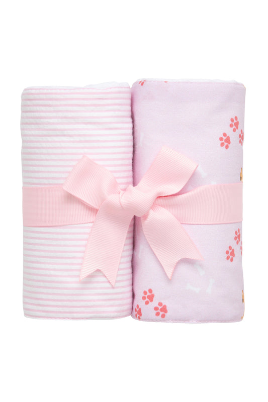 Puppy Set of Two Burps, Pink