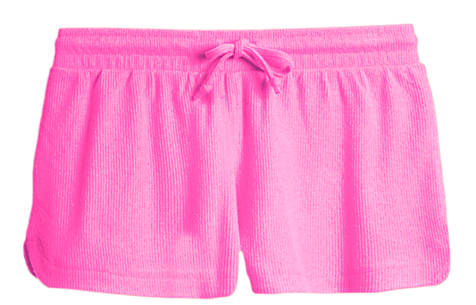 Super Soft Waffle Weave Shorts - Bubblegum