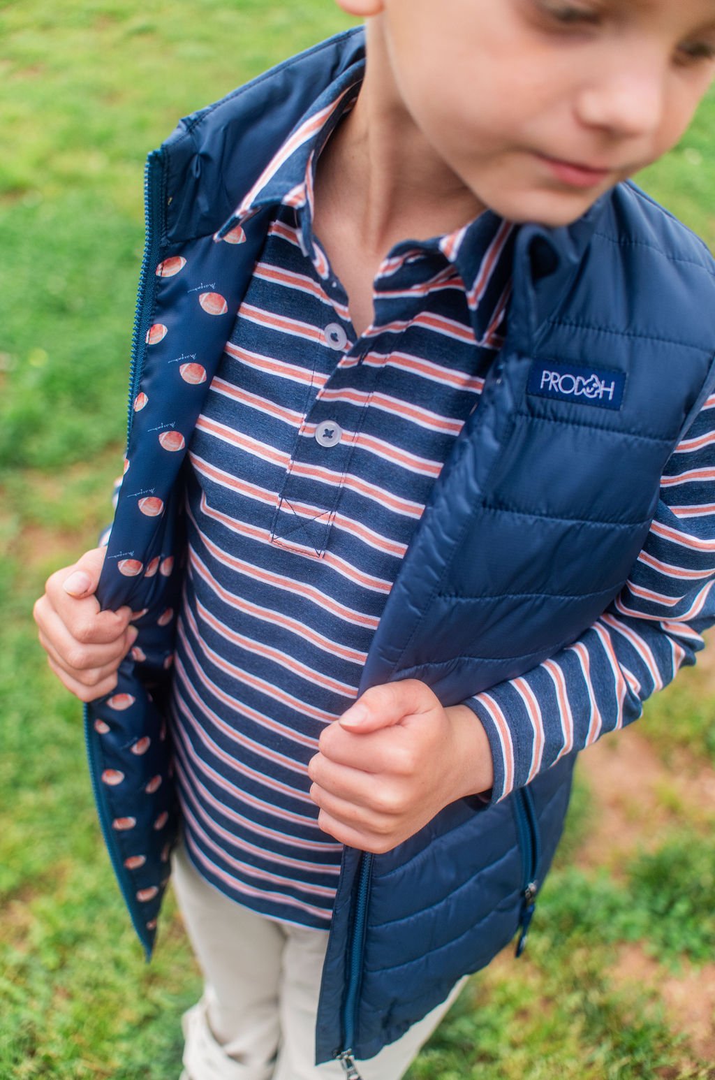 Puffer Vest, Dark Denim Blue