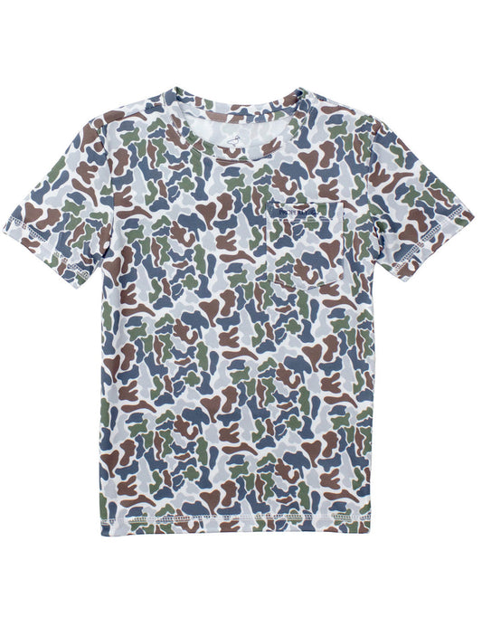 Boys Ravine Pocket SS Pocket Tee, Terra Camo