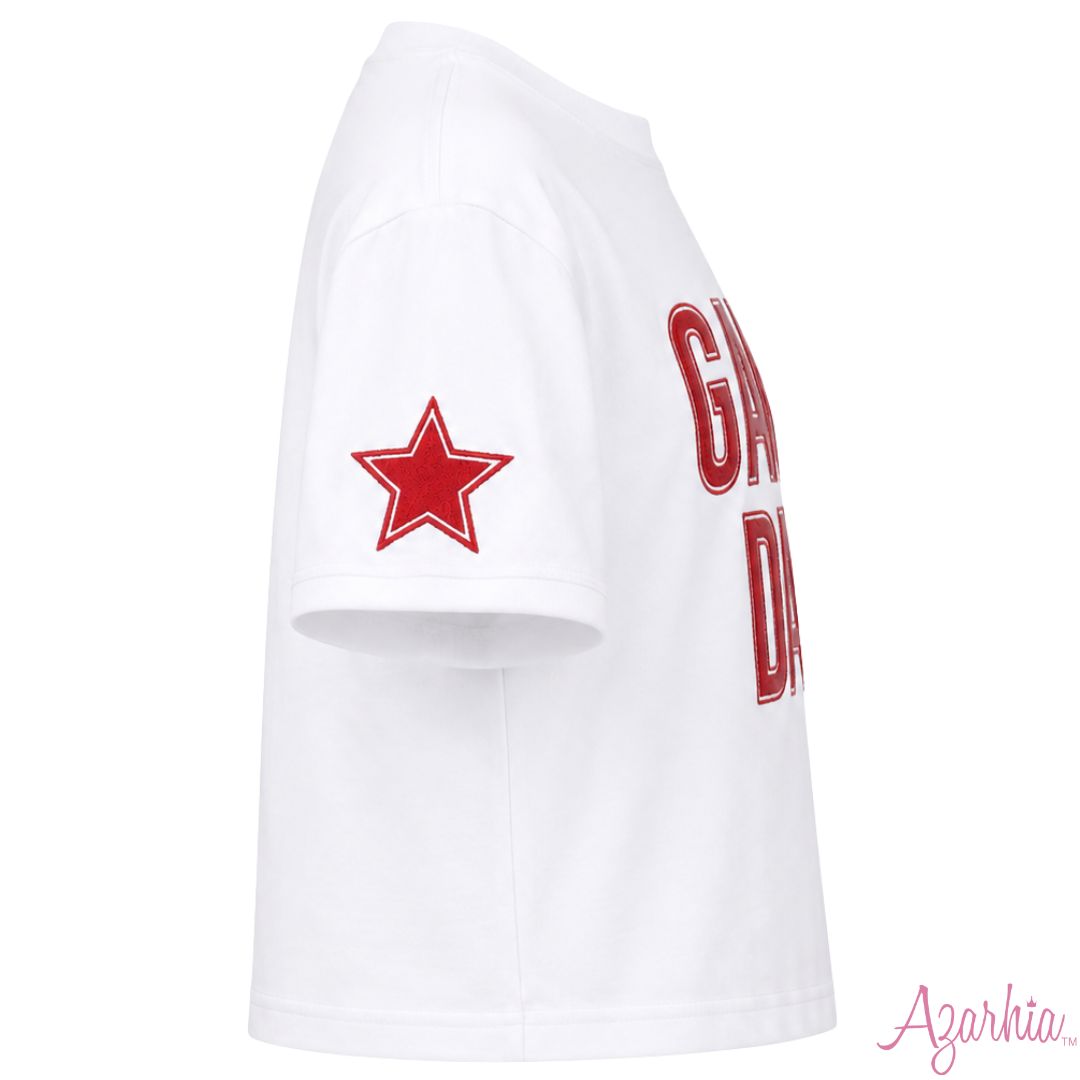 Shimmer Game Day Boxy Tee Red