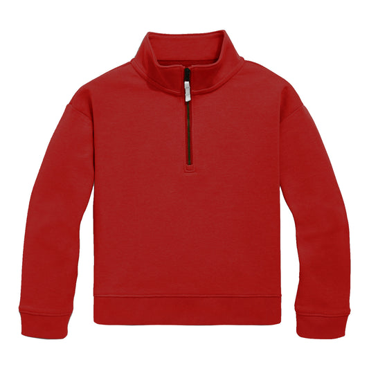 Quarter Zip Pullover, Red