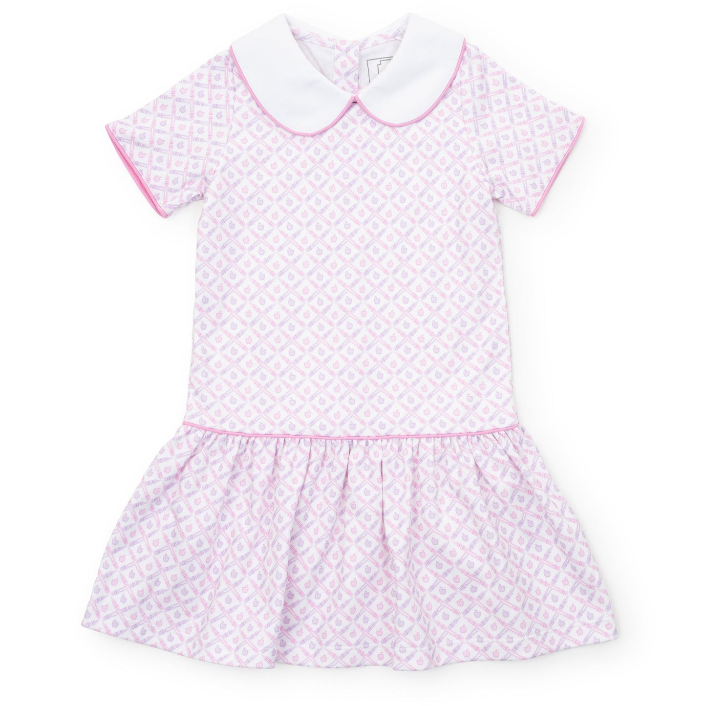 Libby Girls' Dress, School Plaid Pink