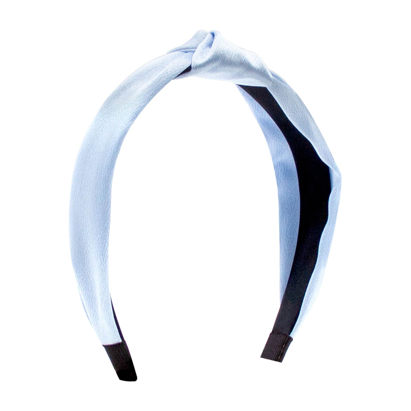 Satin Knot Headband - Light Blue