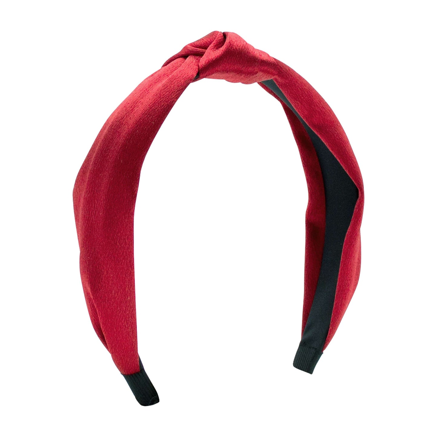 Satin Knot Headband - Red