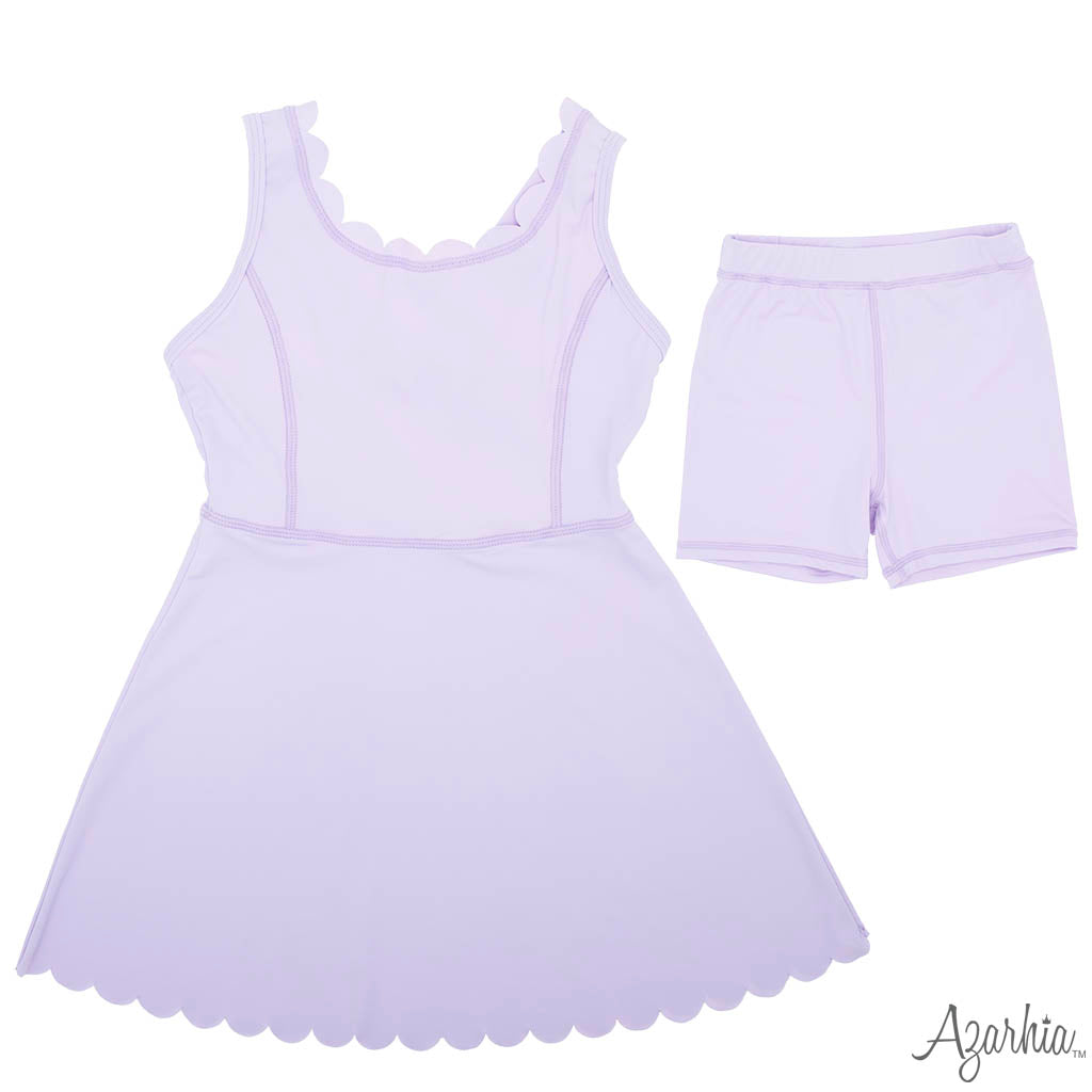 Scallop Dress, Lavender