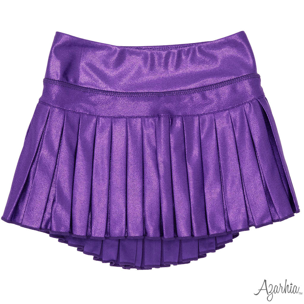 Mini Pleated Skort, Purple Shimmer