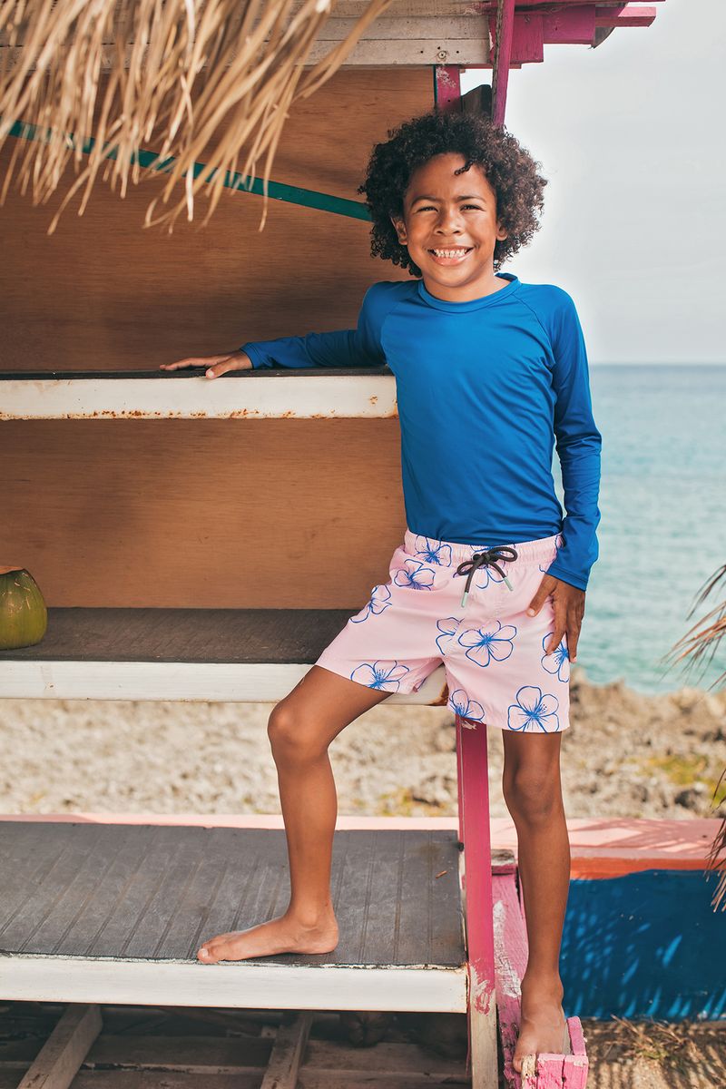 Swimshorts, Sea Flower Rosado