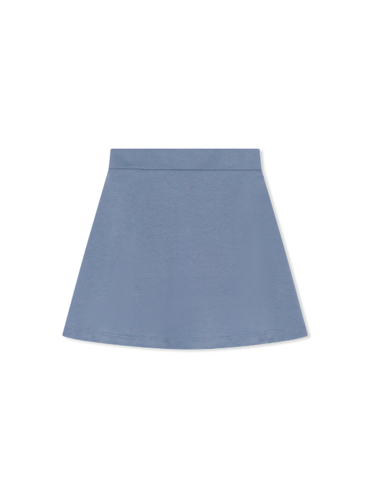 Lacey Skirt, Lake Blue Knit