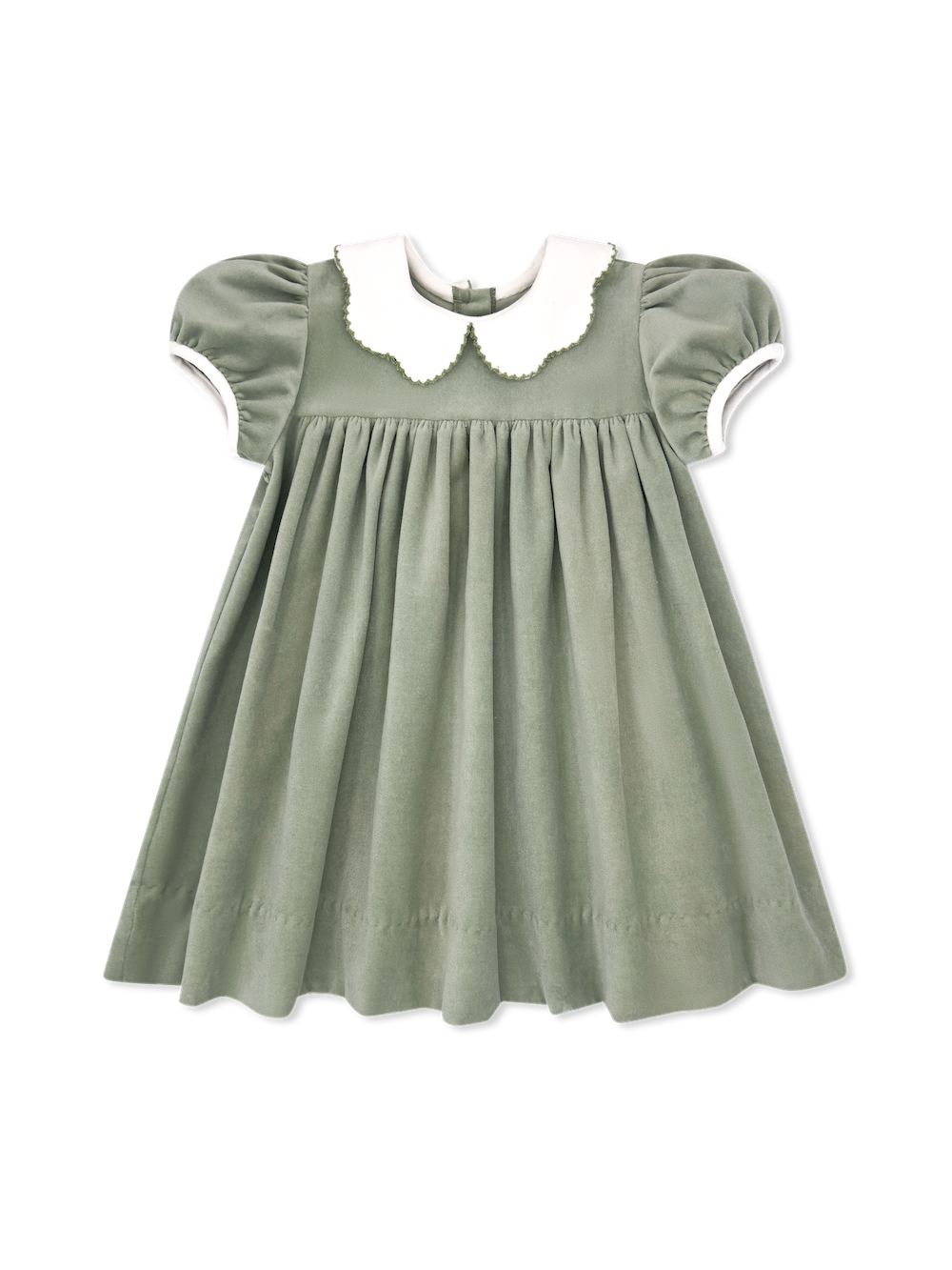 Special Moments Dress, Leyland Green Velvet