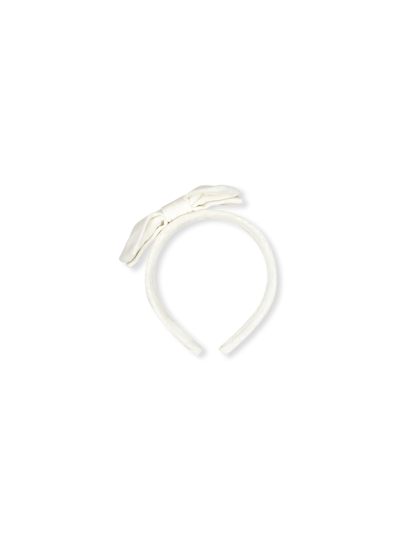 Hadley Headband, Winter White Velvet